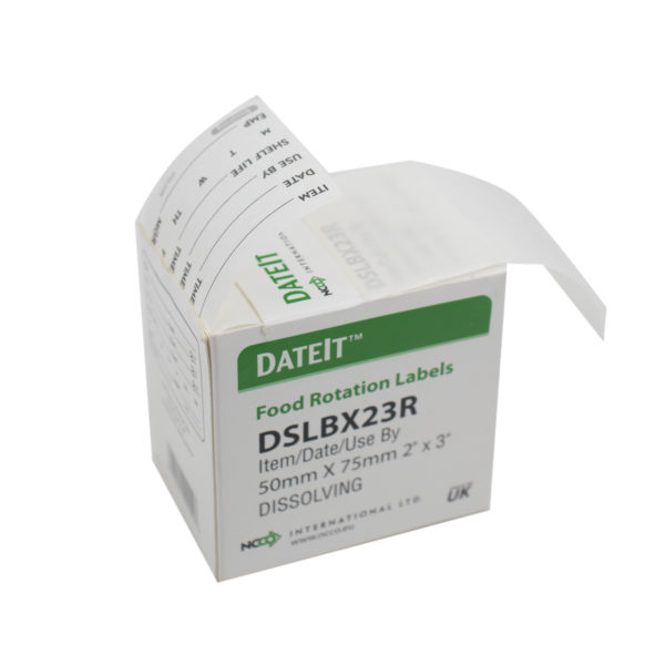 50mm (2") English Dissolving Shelf Life Label - Image 4
