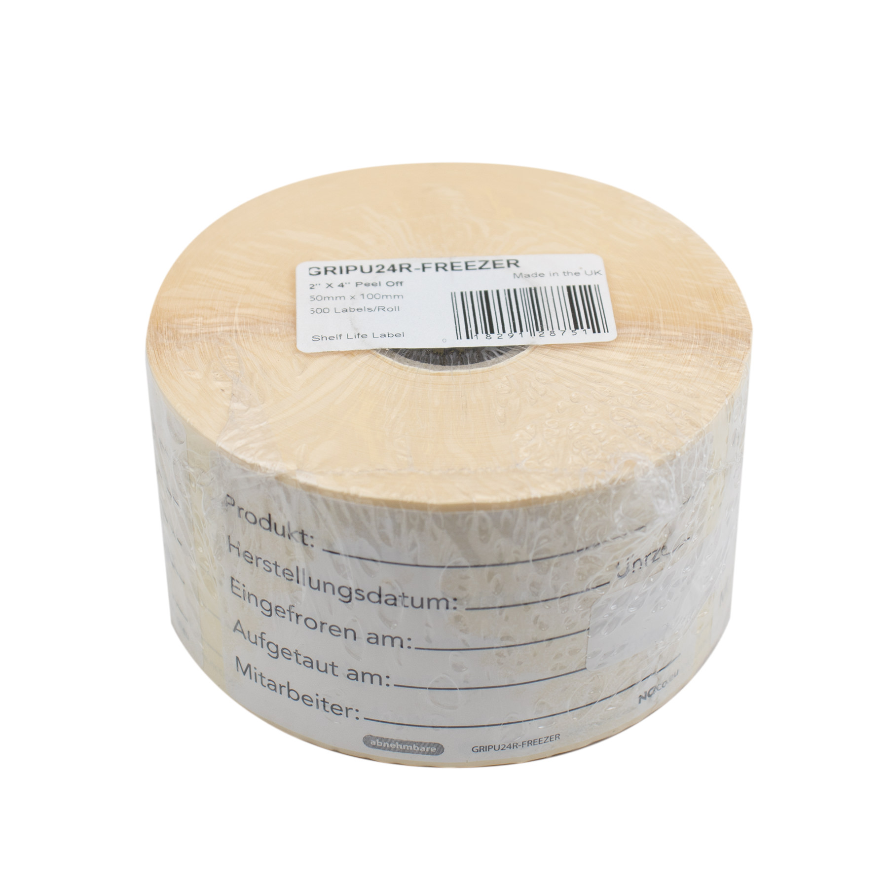 20mm (2") German Peel-Off Item/Prep/Use By Freezer Label - Image 3