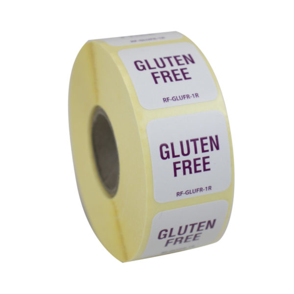 25mm (1") English Removable Allergen Gluten Free Label - Image 3