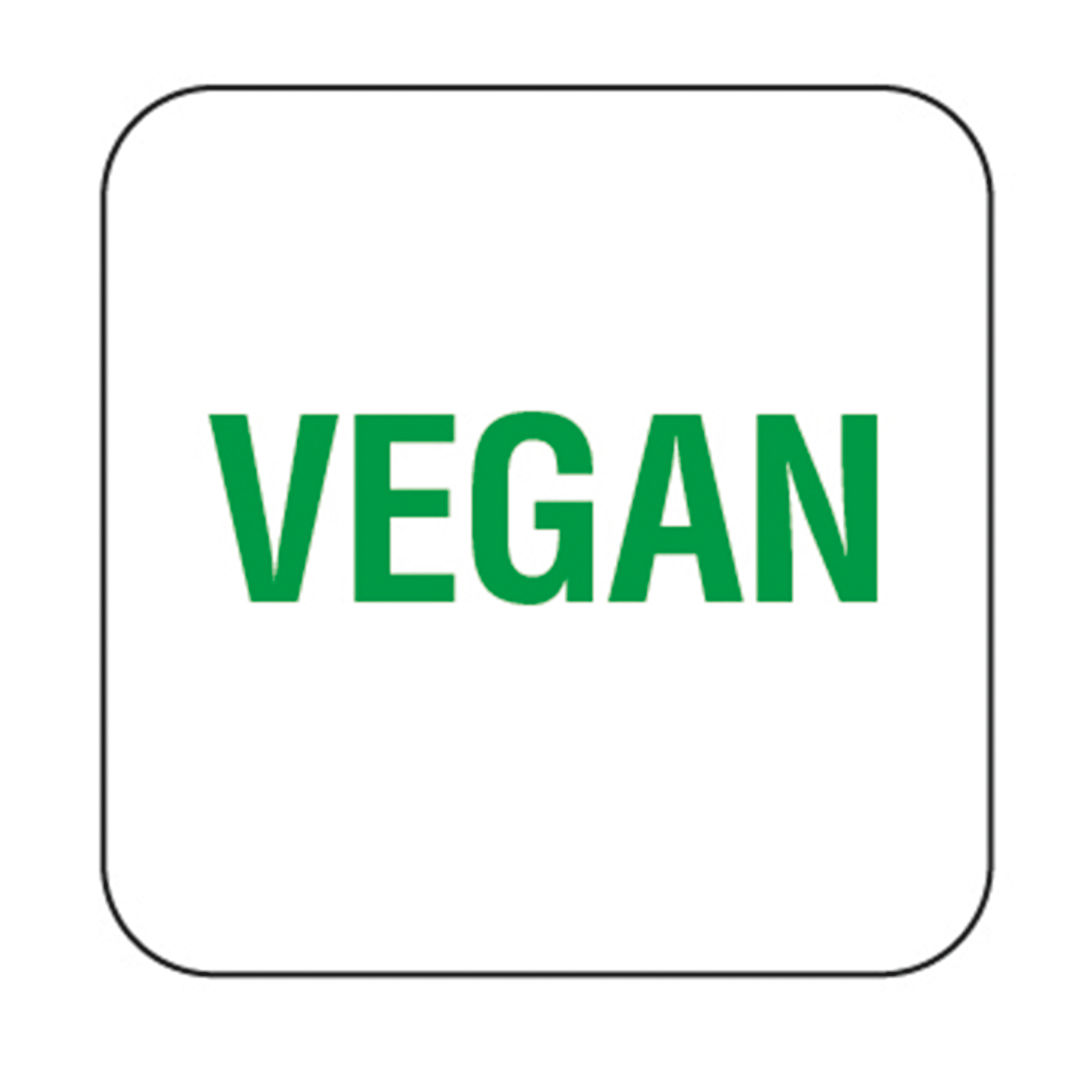 25mm (1) English Removable Allergen Vegan Label