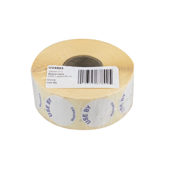 25mm (1") English Removable Use By Label - Image 3